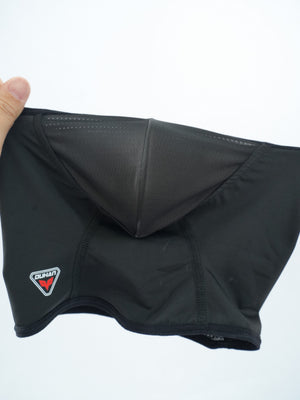 Women's cycling face mask side view - breathable mesh design