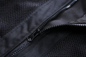 D-213 cycling jersey features brand-name zippers that are smooth and won't snag.