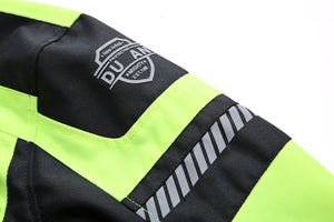 D-213 Motorcycle Mesh Jacket with Logo 0 Details - Reflective Strips for Nighttime Visibility
