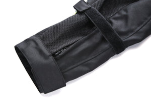 Motorcycle jacket with ergonomic design - adjustable cuffs